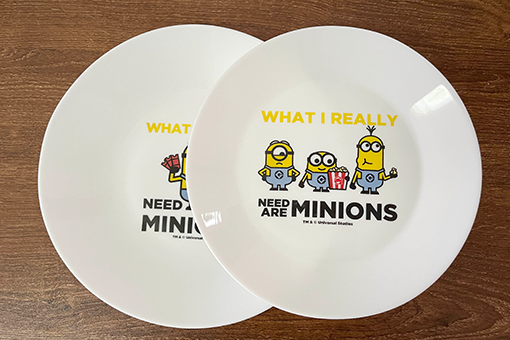 MINIONS SHULOPAL opal glass plate