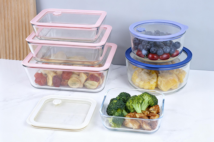 Glass Food Container with Glass lid