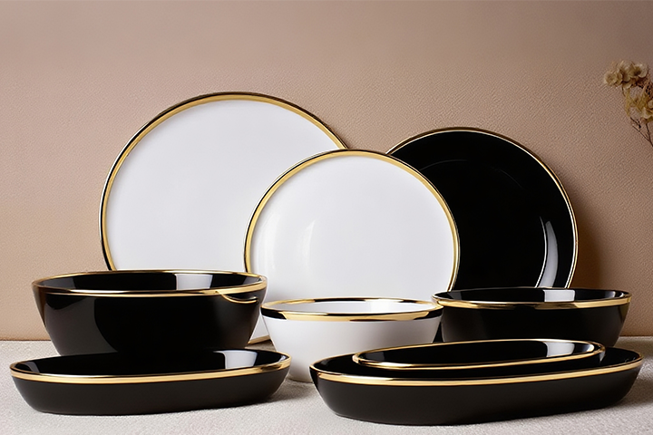 Gold Opal Glass Dinnerware