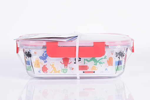disney glass food container 2-piece set
