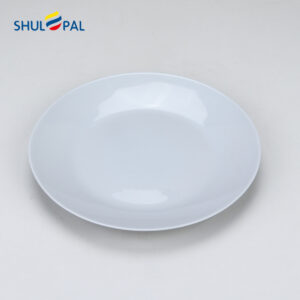 10 inch 25cm grey opal glass dinner plate HNMP100