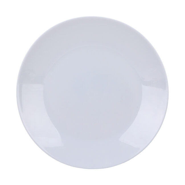 10 inch 25cm grey opal glass dinner plate HNMP100