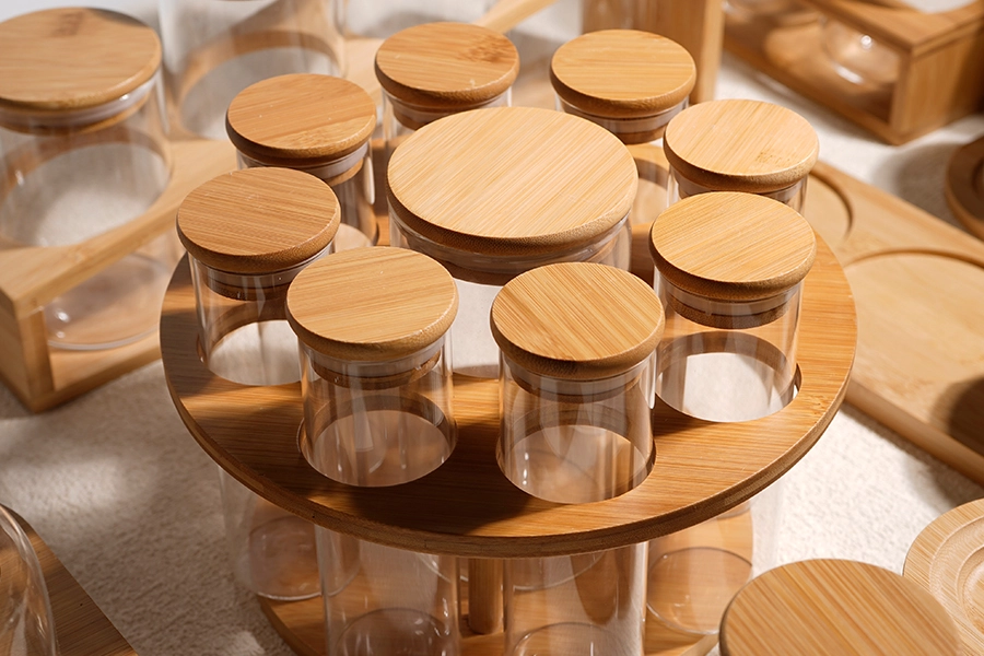 Glass Condiment Jars