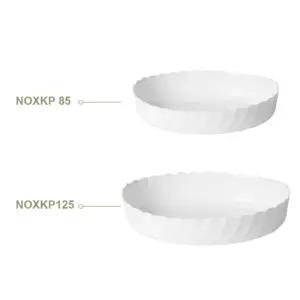 2-piece Oval Wavy Opal Glass oven dish set