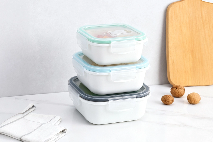 Air-vent Lid Opal Container