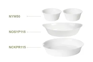 SHULOPAL 4-piece Opal Glass oven dish set