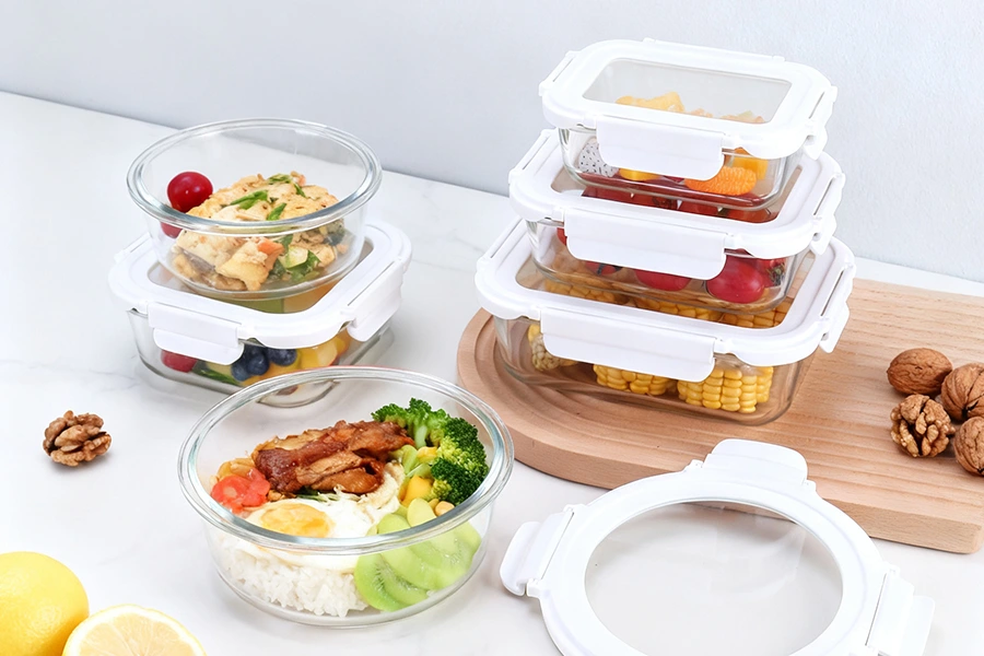 Tempered Glass Detachable Locking Lid