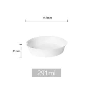 SHULOPAL Opal Glass Oven Dish 15x14cm Smart Handle Round Shape-NCKPR60