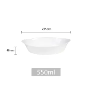 SHULOPAL Opal Glass Oven Dish 22x13cm Smart Handle Oval Shape-NOSYP85 (2)