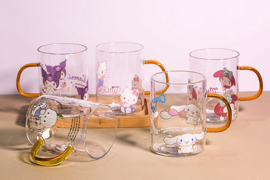 Decorated Borosilicate Glass Cup