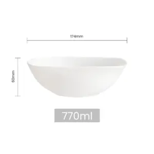 4 NFW75T SHULOPAL soft square cereal bowl classic square 7.5inch all purpose bowl 1
