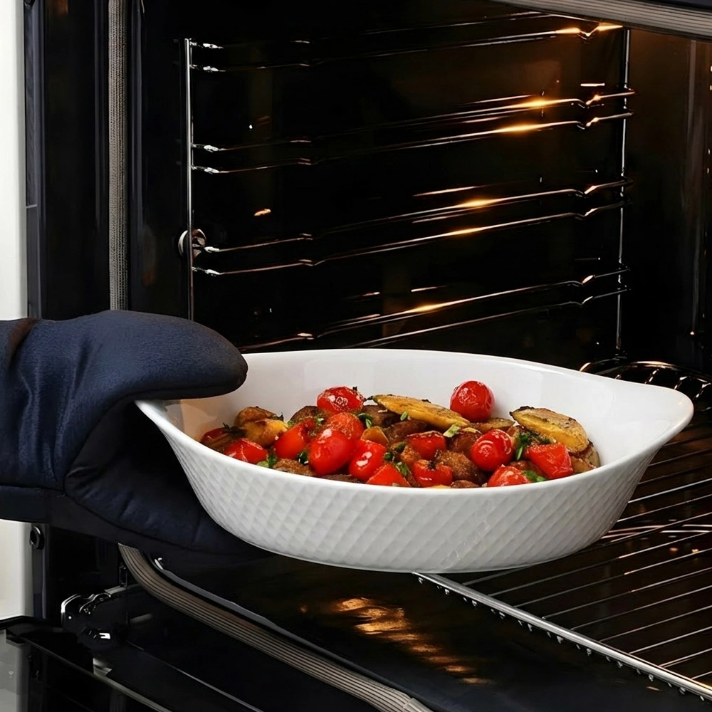 SHULOPAL tempered opal glass bakeware diamond collection