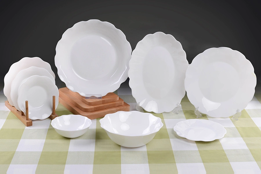 SHULOPAL Opal Glass Dinnerware Petals Series