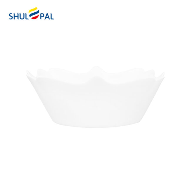 SHULOPAL white cereal bowl baroque 7inch-4-BFW70T