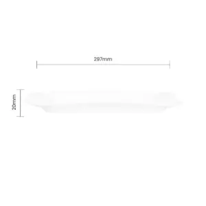 SHULOPAL white serving platter baroque 14inch 4-BFP140T-1