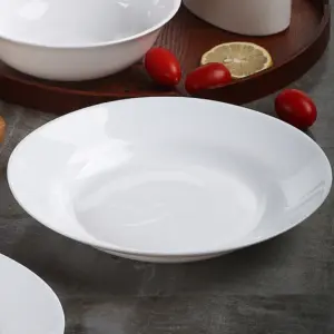 1-NSP80T-SHULOPAL-opal glass dinnerware-Soup Plate