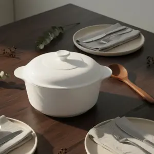 2-NYGG25-SHULOPAL-Textured Glass Ovenware Round Casserole 26x21cm.webp
