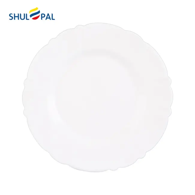 3-GSP80T-SHULOPAL-white opal dessert plate 8 inch