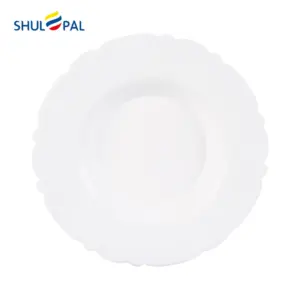 3-GSSP90T-SHULOPAL-opal glass soup plate 9 inch