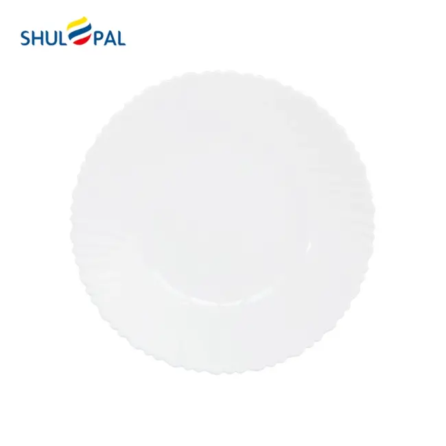 3-NHP60T-SHULOPAL-white-opal-glass-tableware-6inch-side-plate-spinning.webp