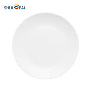 3-NHP75LT-SHULOPAL-white-tempered-glass-plates-7.5inch-dessert-plate-spinning.webp