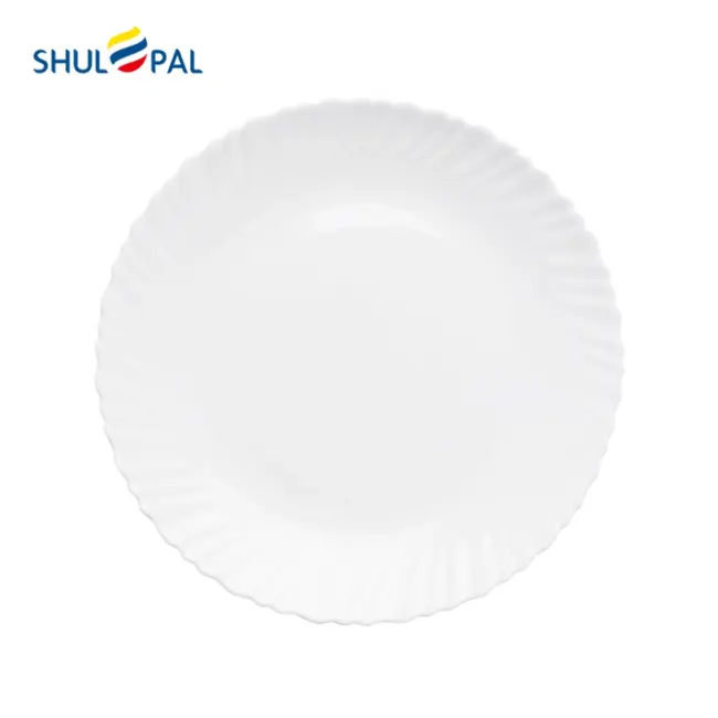 3-NHP75LT-SHULOPAL-white-tempered-glass-plates-7.5inch-dessert-plate-spinning.webp