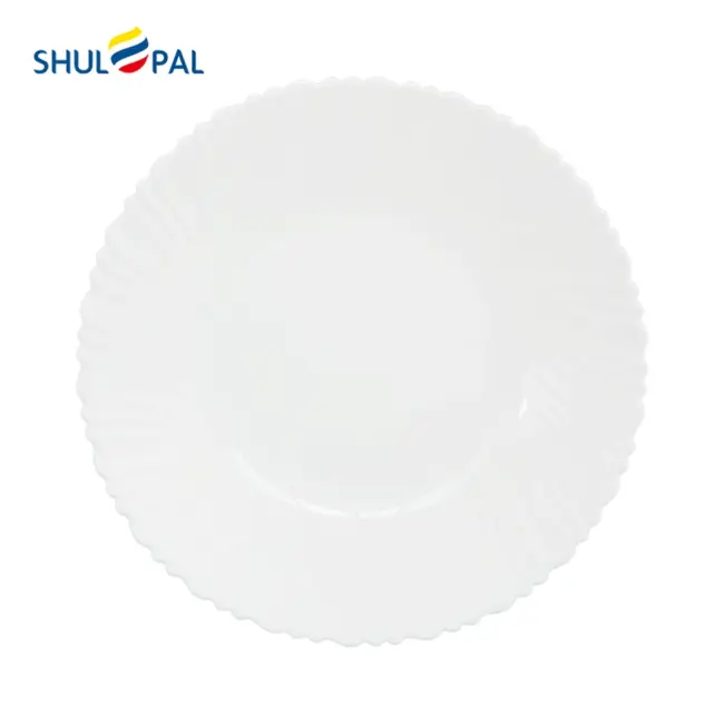 3-NHP90LT-SHULOPAL-white-stylish-kitchenware-9inch-dinner-plate-spinning.webp
