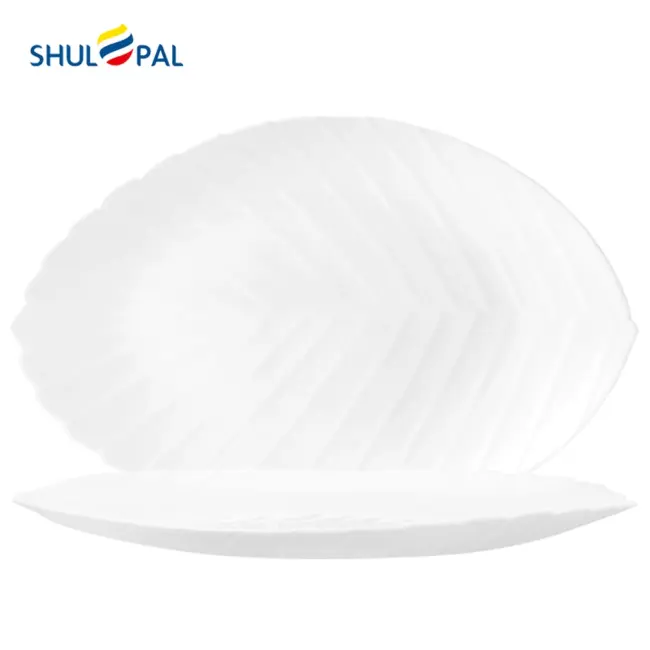 3-NLP140T-SHULOPAL-white-embossed-crockery-14inch-leaf.webp