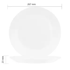 4-NNP105T-SHULOPAL-Opal glass dinnerware-Dinner Plate