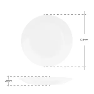 4-NNP70X-SHULOPAL-Opal glass dinnerware-Dessert Plate