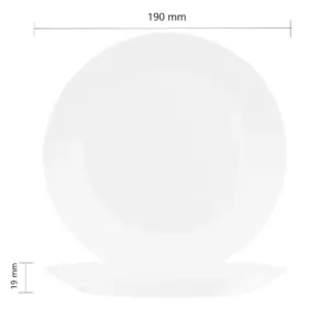 4-NNP75T-SHULOPAL-Opal glass dinnerware-Dessert Plate