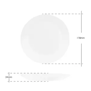 4-NNSP70X-SHULOPAL-Opal glass dinnerware-Soup Plate