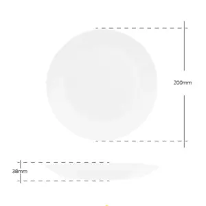 4-NNSP80X-SHULOPAL-Opal glass dinnerware-Soup Plate