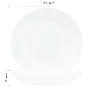 4-NNSP85T-SHULOPAL-Opal glass dinnerware-Soup Plate