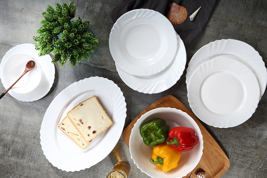 SHULOPAL opal dinnerware folded