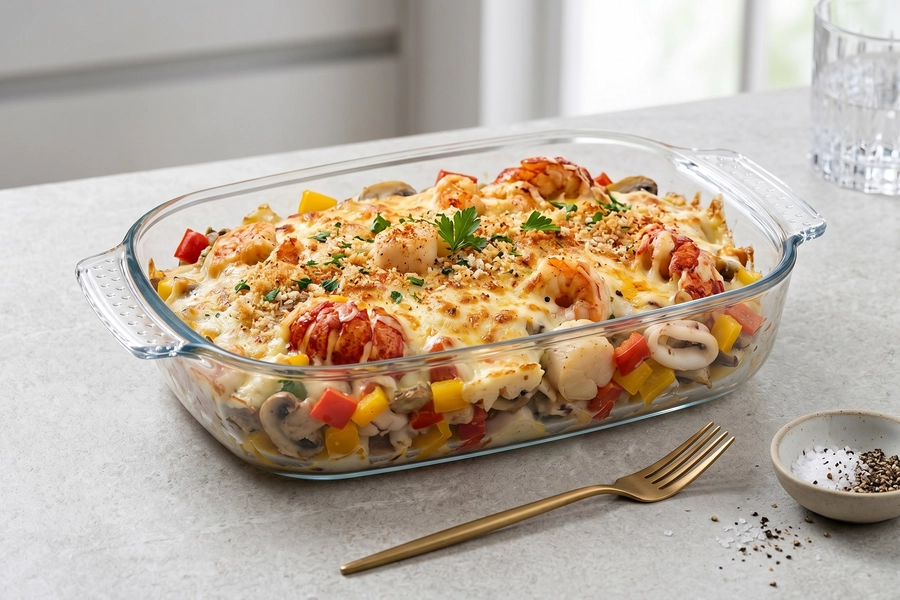 Deep Glass Baking Dish