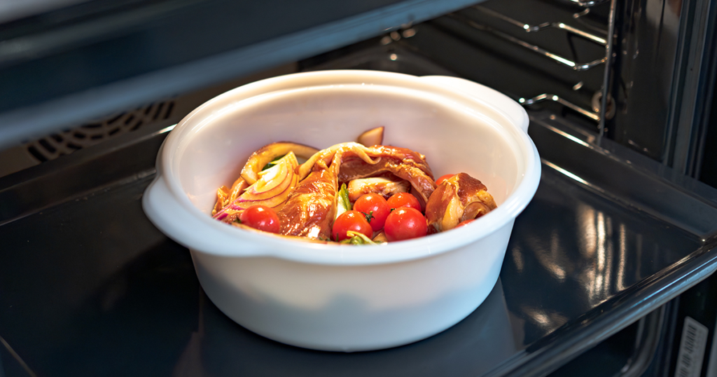 opal glass casserole for oven